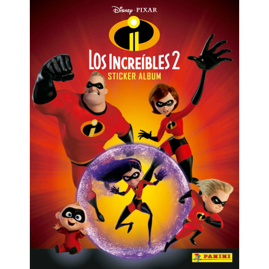 Panini Álbum Los Increibles + 4 sobres Panini Álbum Los Increibles + 4 sobres