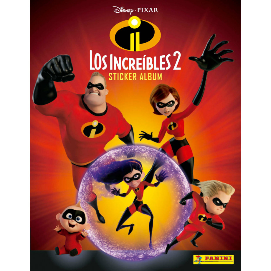 Panini Álbum Los Increibles + 4 sobres Panini Álbum Los Increibles + 4 sobres
