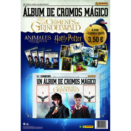 Panini Álbum Animales Fantásticos + 4 sobres Panini Álbum Animales Fantásticos + 4 sobres