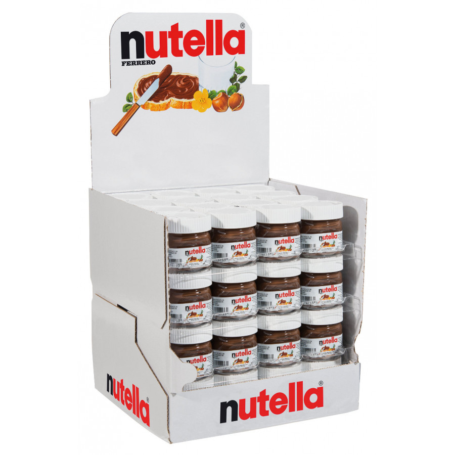 64 mini tarros de Nutella.